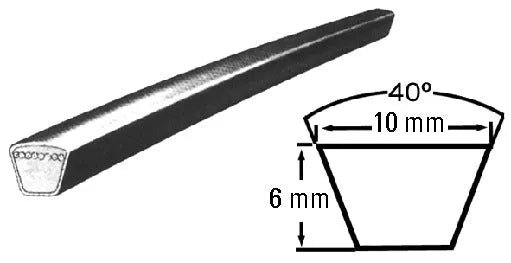OTSEIN courroie de lave-linge 3l-454 élastique