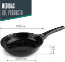 LACOR Poêle Kale Aluminium Fonte 22cm - Modèle 26522