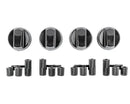 Commande de cuisinière noire 4 unités
