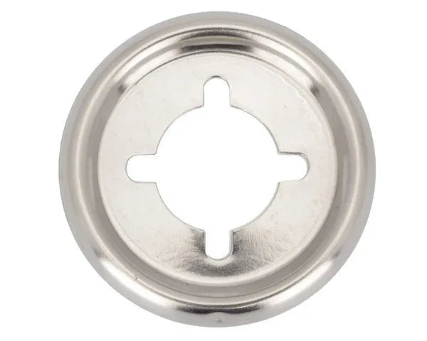 Cache-bouton de commande de cuisinière chromé