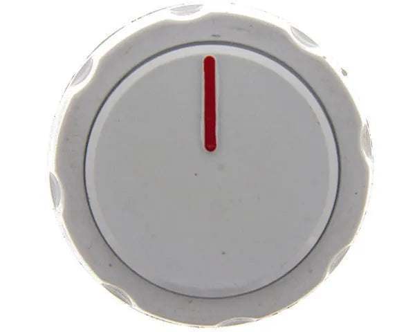 Commande de cuisinière standard blanche avec arbre court de 6 mm
