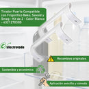 Kit de poignées pour réfrigérateur Beko, Saivod 4321270300