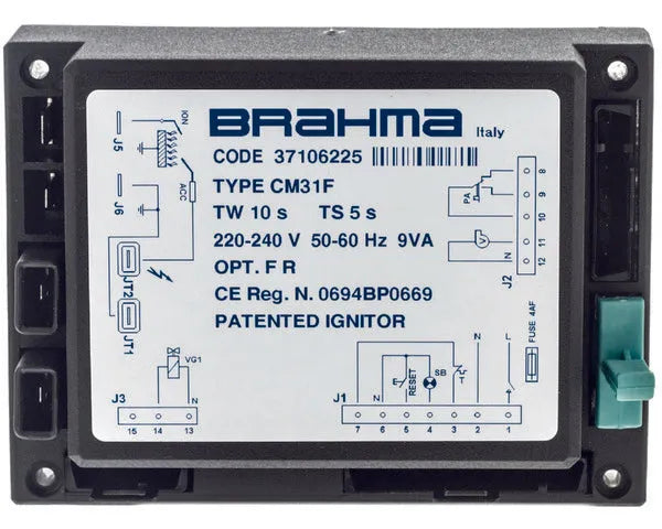 Centralita quemador gasóleo o gasoil Brahma CM31F 37106225