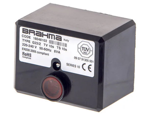 Centralita quemador gasóleo 1 llama Brahma G22/Z S10 18048102