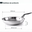 LACOR Poêle Origin Acier Inoxydable 18cm - Modèle 47318