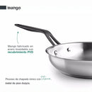 LACOR Sartén Origin Acero Inoxidable 18cm - Modelo 47318