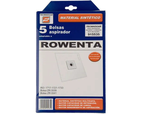 SACO D'ASPIRATEUR SYNTHÉTIQUE ROWENTA 5 U.