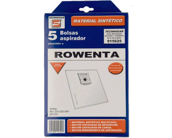 SACO D'ASPIRATEUR SYNTHÉTIQUE ROWENTA 5 U.