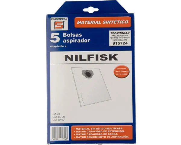 SACO D'ASPIRATEUR SYNTHÉTIQUE NILFISK 5 UNITÉS