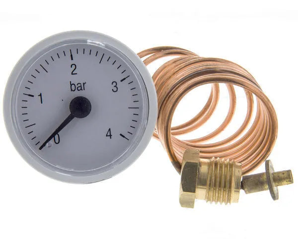 Manomètre chaudière 0/4 bar ø37 mm 1/4''