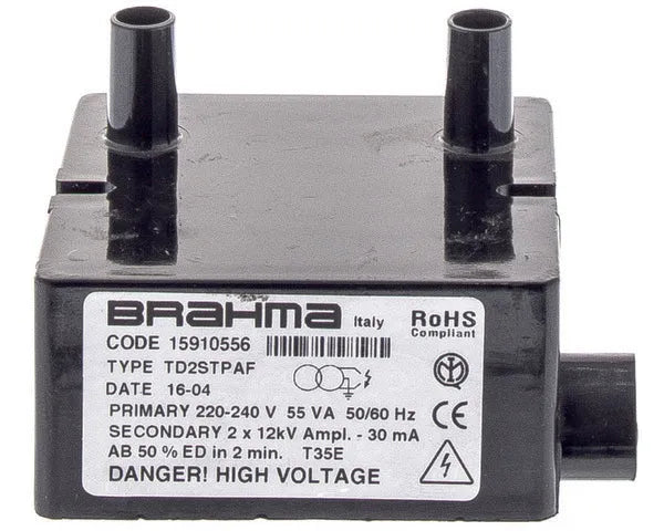 Transformador de encendido quemador gasóleo Brahma TD2STPAF