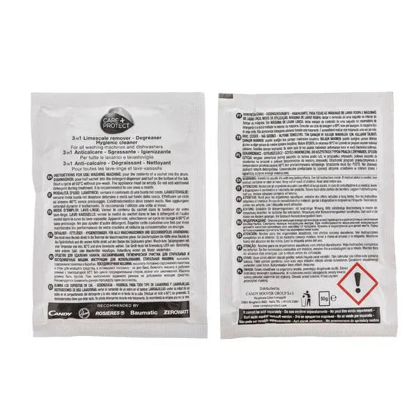 Sobre desincrustante para lavadora candy código 49032472 universal