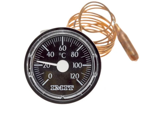 Thermomètre rond 0º à 120ºC Ø43 mm à verrouillage automatique