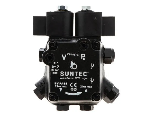Bomba quemador gasóleo Suntec AT3 45A 2 etapas con 2 bobinas