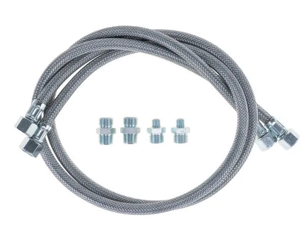 Latiguillo gasoil M1/8" x H3/8" recto 900 mm con adaptadores (2 uds)