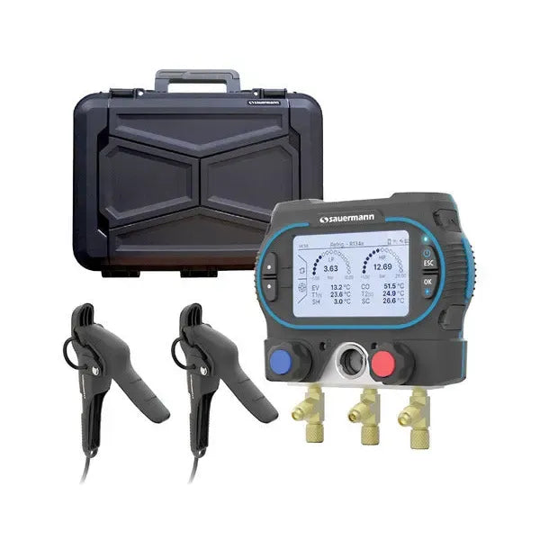 Analizador digital 2 vías para sistemas de refrigeración Sauermann Si-RM350