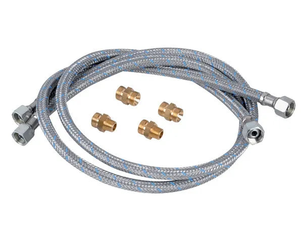 Kit 2 latiguillos gasoil H3/8" x H3/8" recto 1000 mm con racores