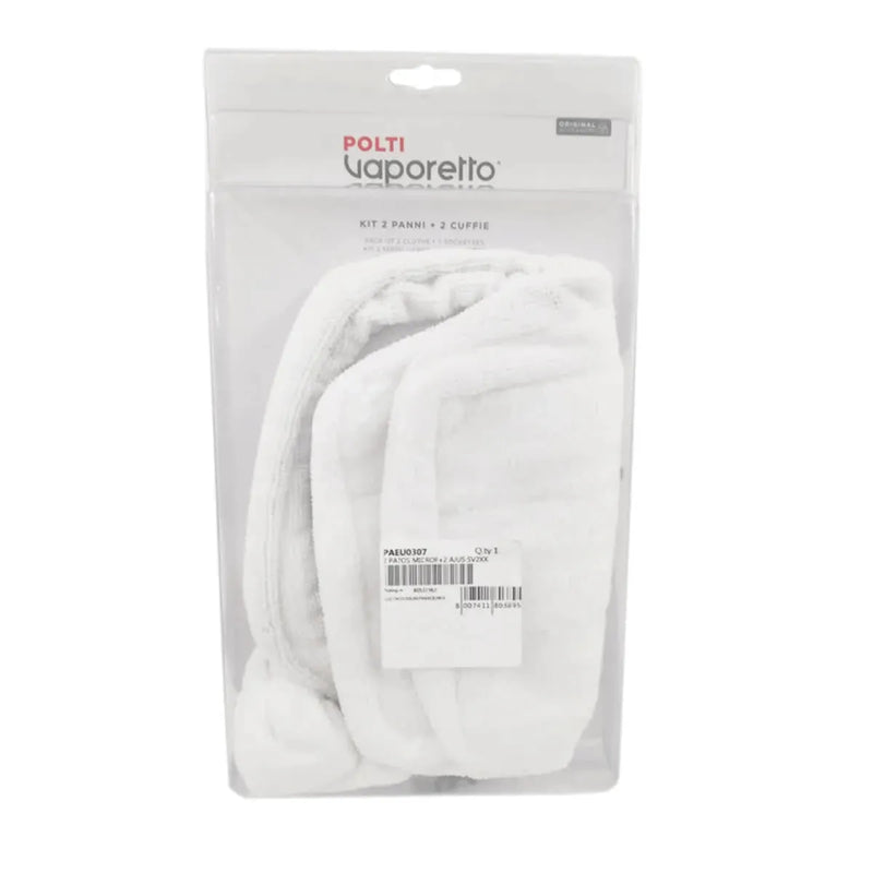 Kit Polti PAEU0307 con 2 paños microfibra y 2 fundas para vaporeta Vaporetto SV220 y SV240