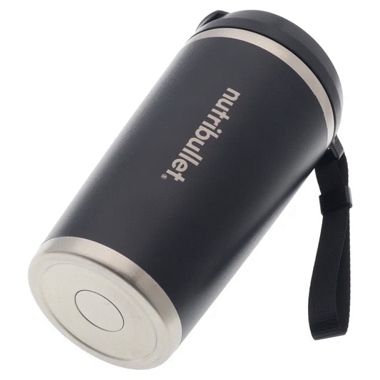 Vase thermique noir 590ml avec couvercle Nutribullet AS00007706 – Accessoire original