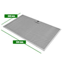 Filtre métallique 50,6 x 30,0 cm hotte aspirante Mepamsa, Electrolux, Franke, AEG 1330059015