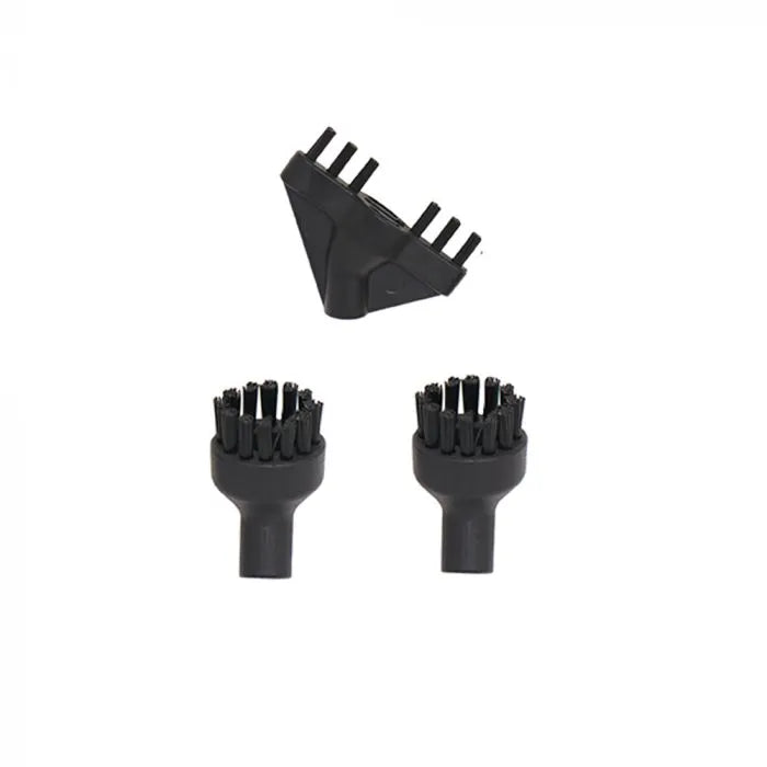 Set 3 cepillos Polti PAEU0358 dos redondos de nylon y uno para juntas para vaporeta Vaporetto
