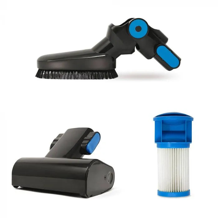 Kit accesorios aspiración Polti PAEU0365 mini cepillo turbo cepillo plegable y filtro HEPA para Forzaspira Slim SR100